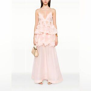 ZIMMERMANN tiered lace maxi dress